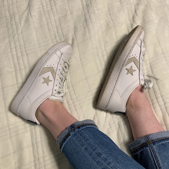 old school white converse